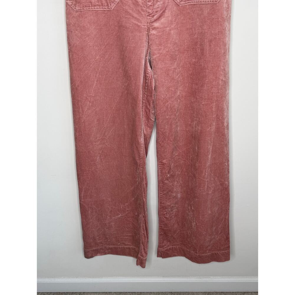 Maeve The Colette Corduroy Full-Length Wide-Leg Pants Light Pink Women's 33 Tall - Picture 10 of 11